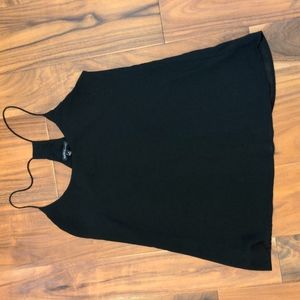 Racer back lined black top